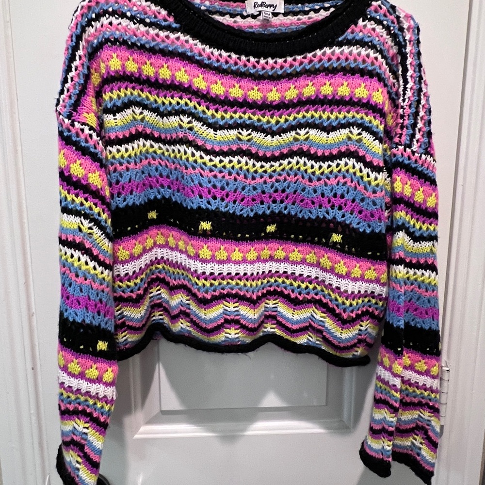 Neon crochet Sweater